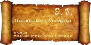 Diamantstein Veronika névjegykártya